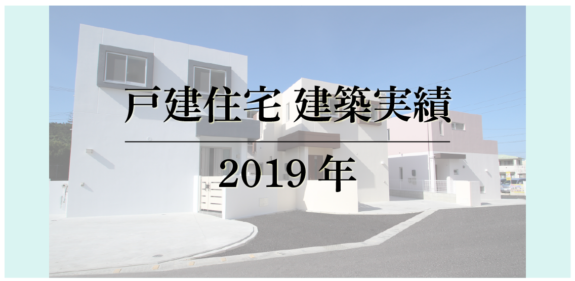 戸建住宅（分譲含む）建築実績 2019